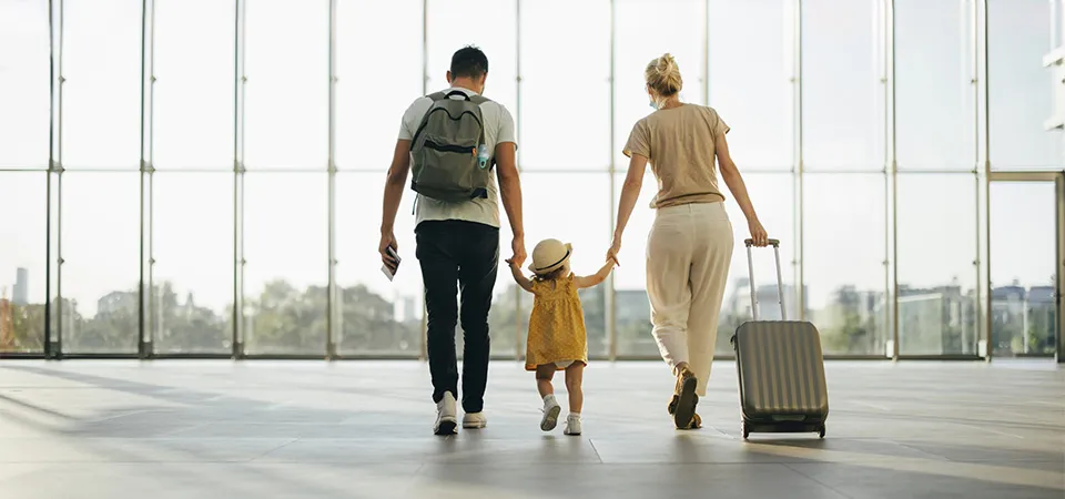 Travelling With Children at the airport