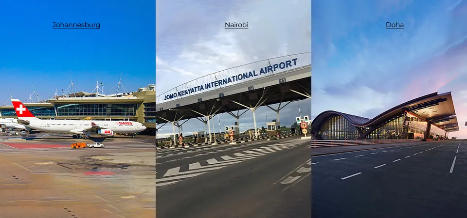 Layover Routes to Zimbabwe from UK